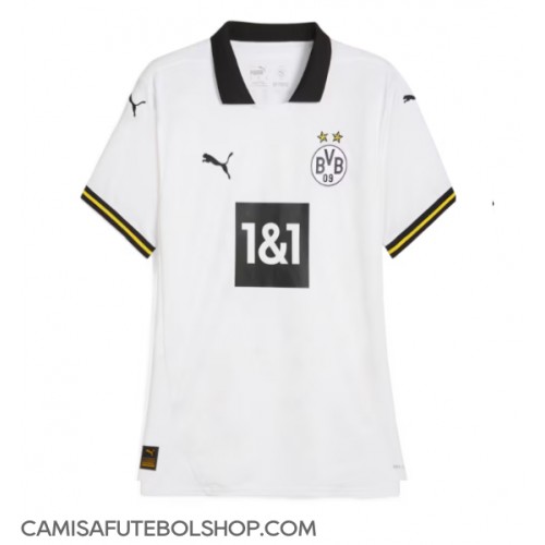 Camisa de time de futebol Borussia Dortmund Replicas 3º Equipamento Feminina 2024-25 Manga Curta